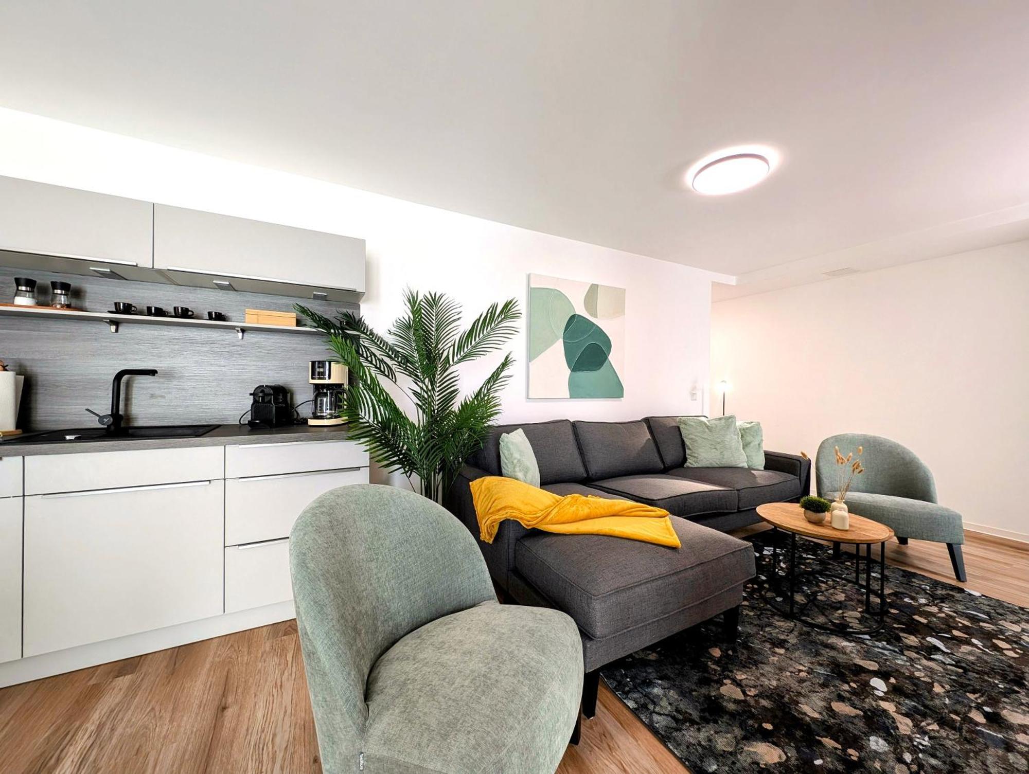 Bohnapartments - Nordkap-Suiten - Gratis Parkplatz - Moderner Neubau - Erdgeschoss - Fussbodenheizung Эрфурт Экстерьер фото