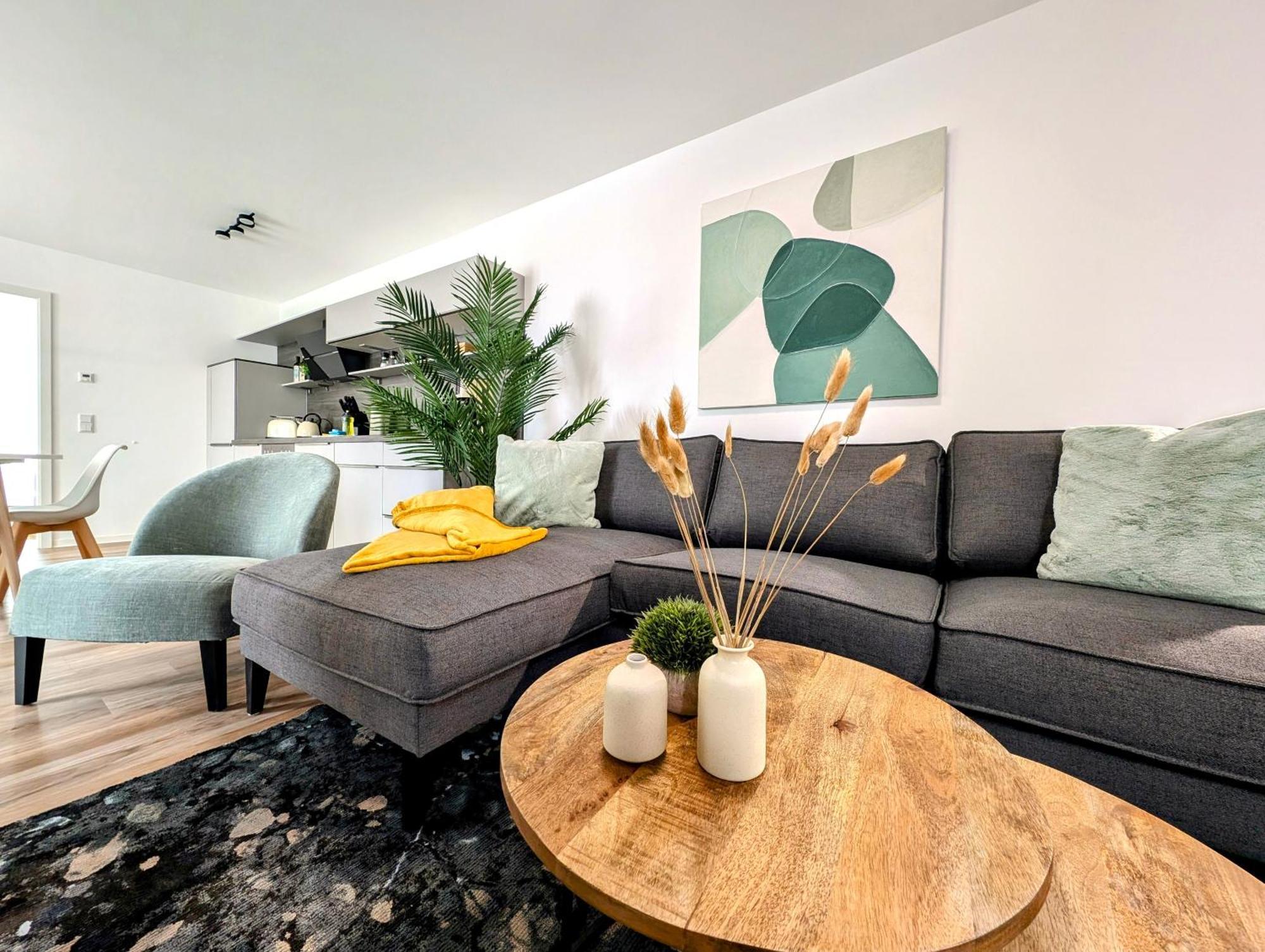 Bohnapartments - Nordkap-Suiten - Gratis Parkplatz - Moderner Neubau - Erdgeschoss - Fussbodenheizung Эрфурт Экстерьер фото