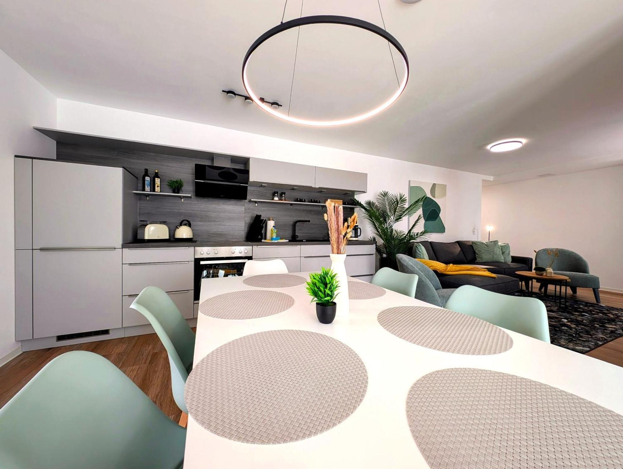 Bohnapartments - Nordkap-Suiten - Gratis Parkplatz - Moderner Neubau - Erdgeschoss - Fussbodenheizung Эрфурт Экстерьер фото