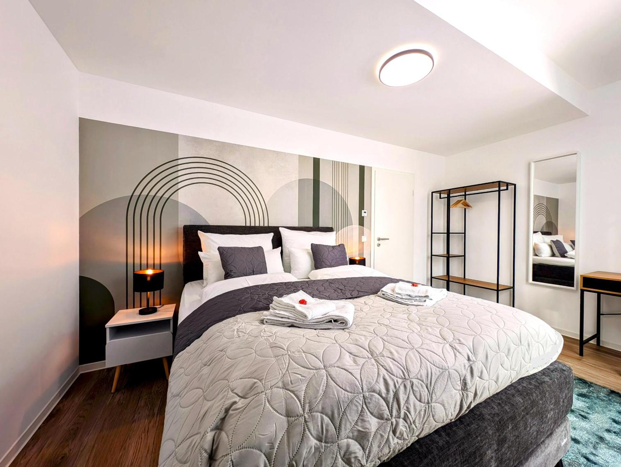 Bohnapartments - Nordkap-Suiten - Gratis Parkplatz - Moderner Neubau - Erdgeschoss - Fussbodenheizung Эрфурт Экстерьер фото